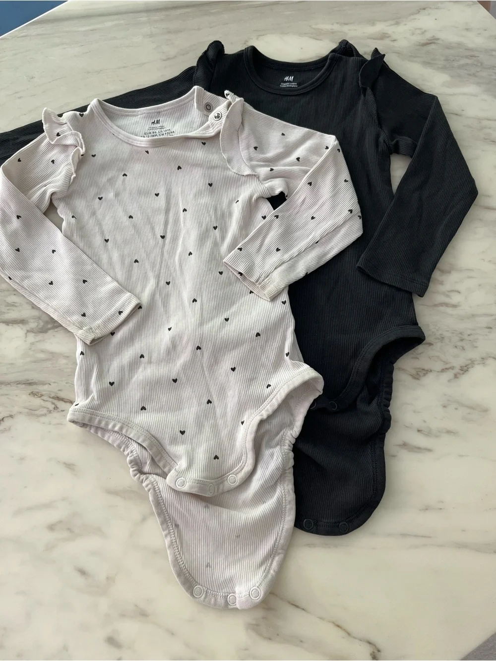 H&M Long-Sleeve Baby Bodysuit Duo